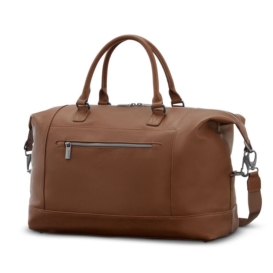 Classic Leather Weekender in the color Cognac. image number 7
