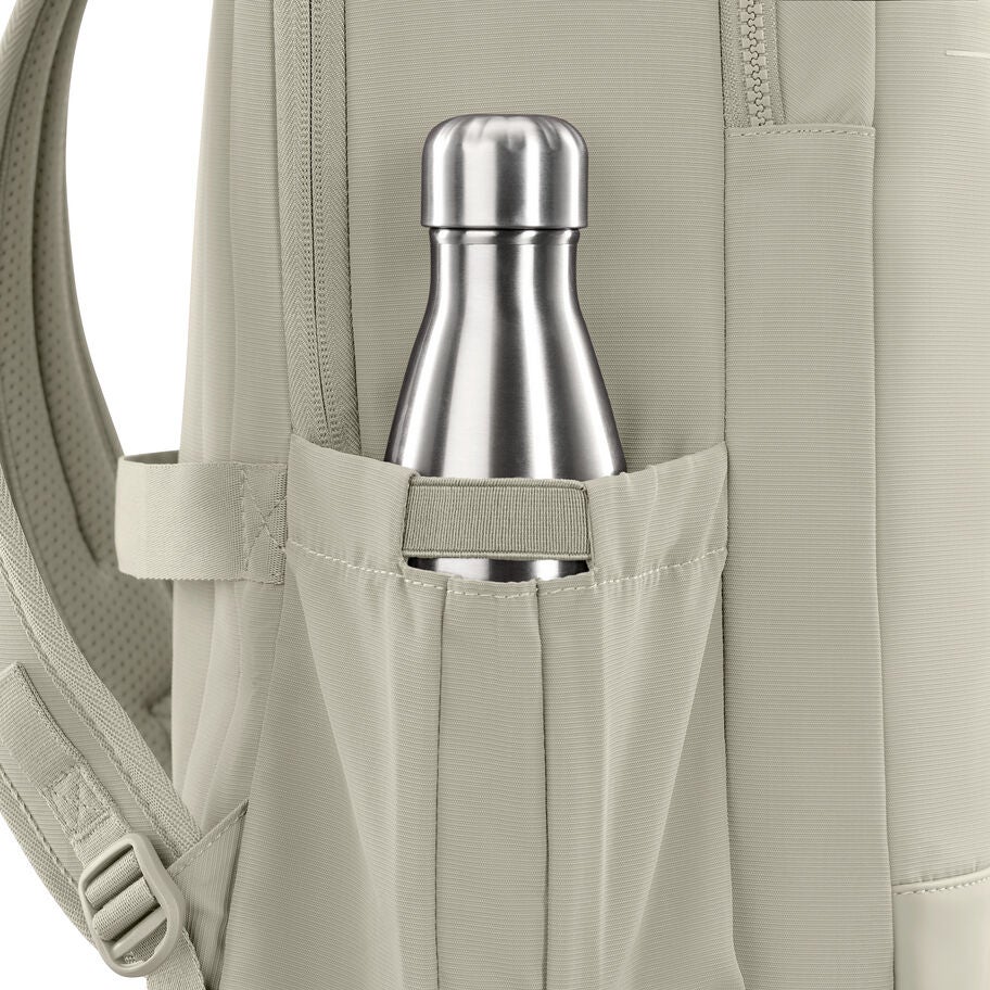Better Than Basic Travel Backpack in the color Limestone Grey. image number 4