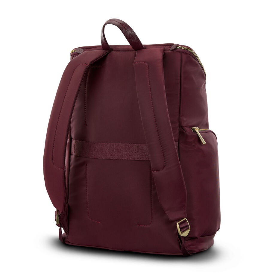 Mobile Solution 2 Deluxe Backpack in the color Merlot. image number 6