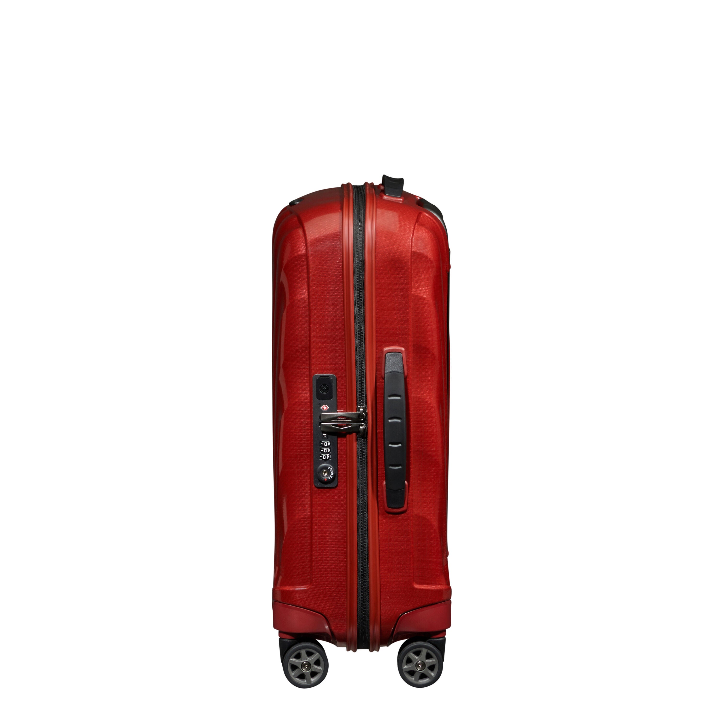 Red samsonite carry on luggage sales
