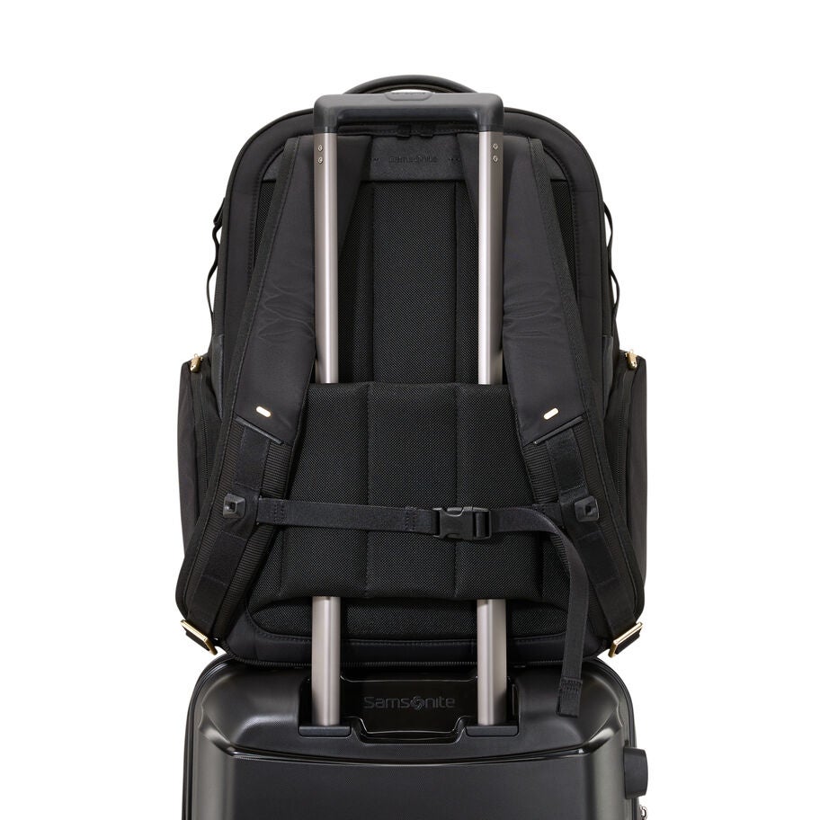 Nuroad DLX Travel Backpack in the color Black/Gold. image number 6