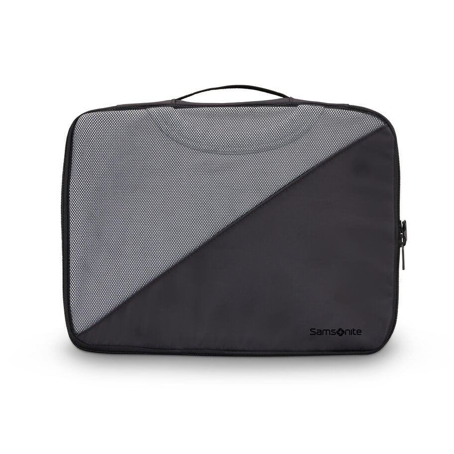 3 Piece Compression Packing Cubes in the color Black. image number 3