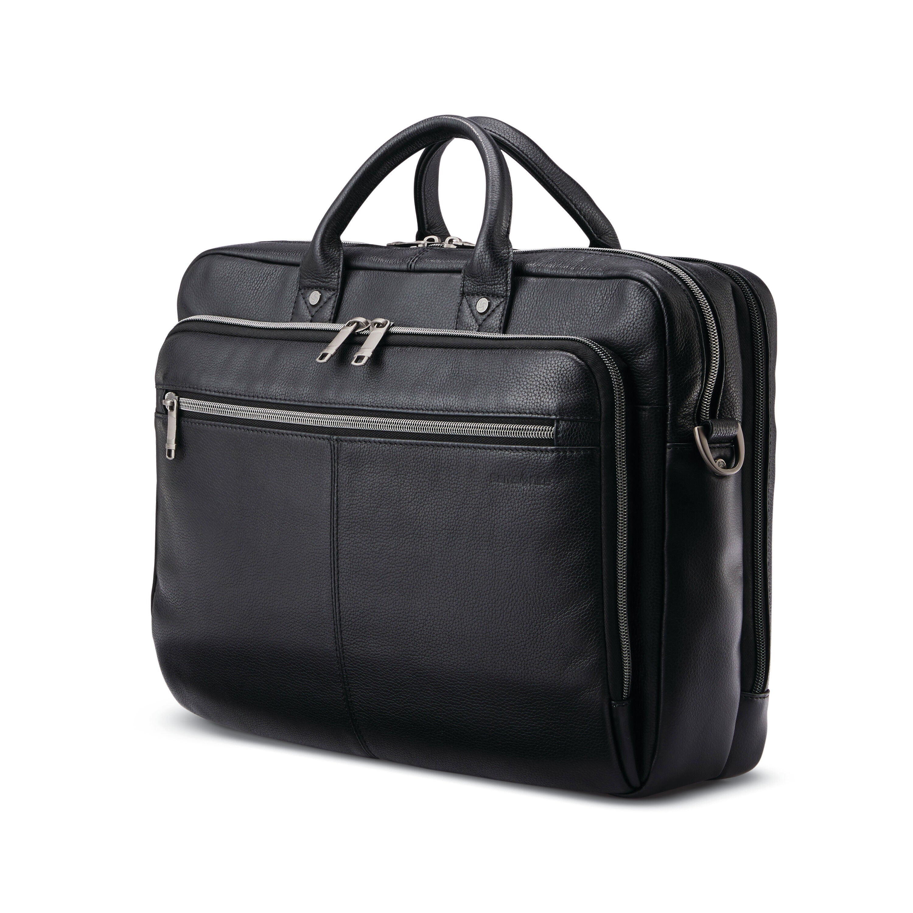 Samsonite mens leather classic weekender sales