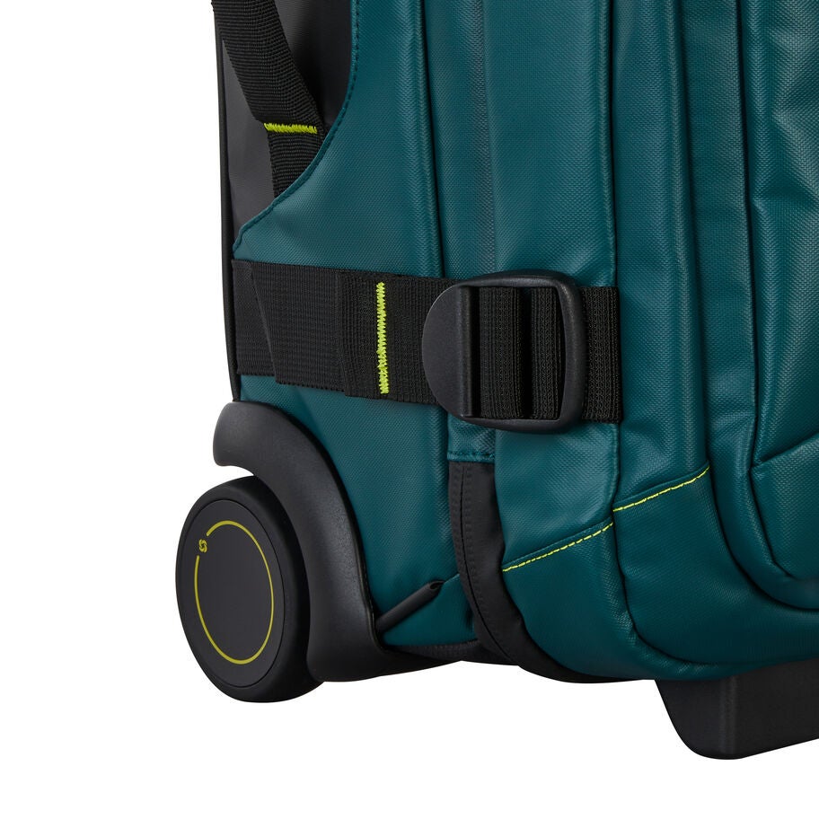 Ecodiver Carry-On Wheeled Duffel in the color Dark Teal/Lime. image number 6