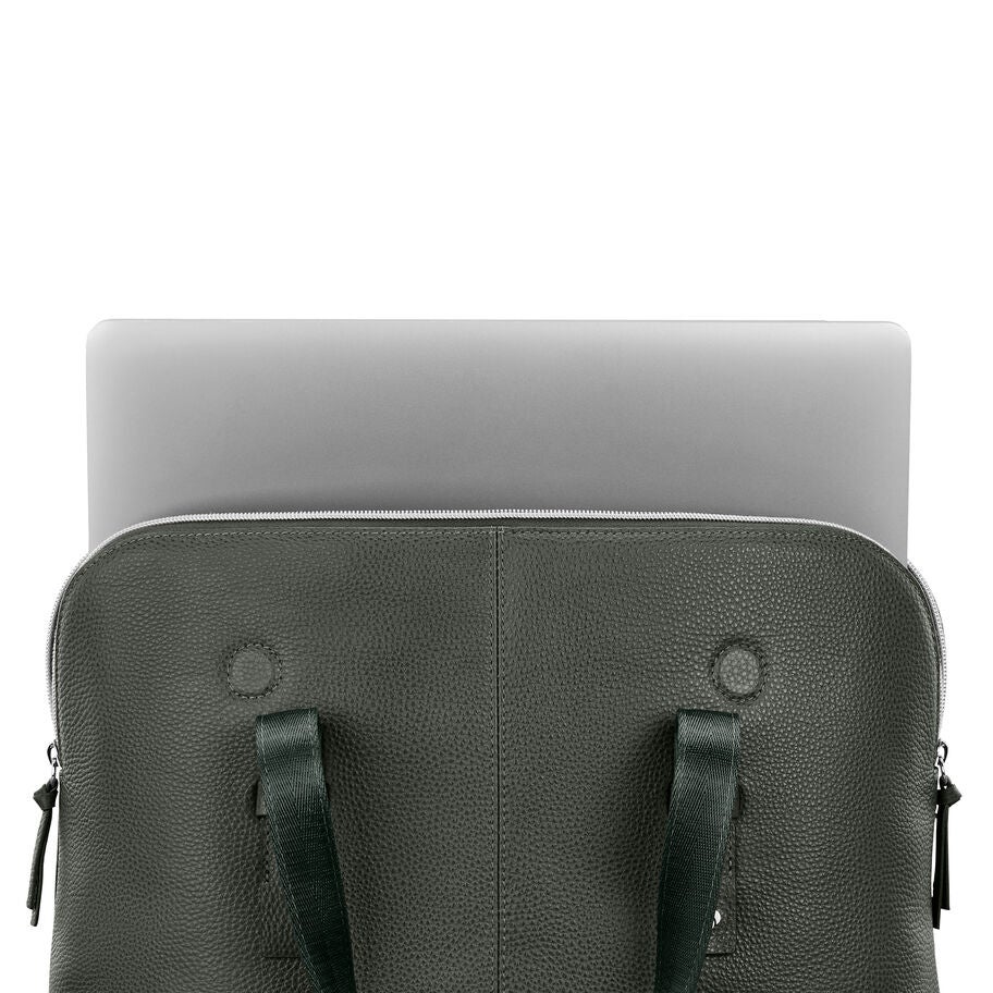 Mobile Solution 2 Leather Convertible Brief in the color Olive. image number 2