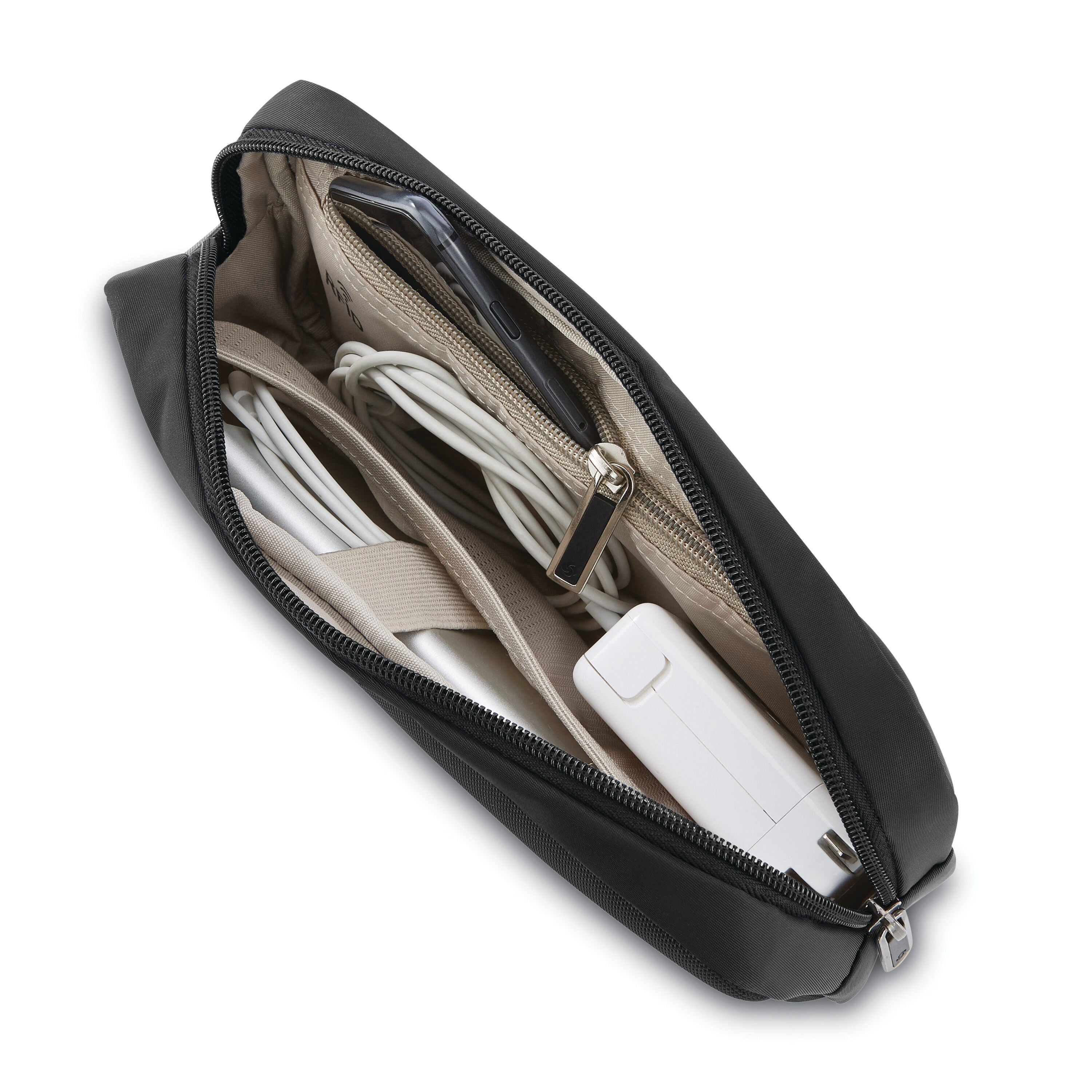 Black backpack with rose gold zipper on sale