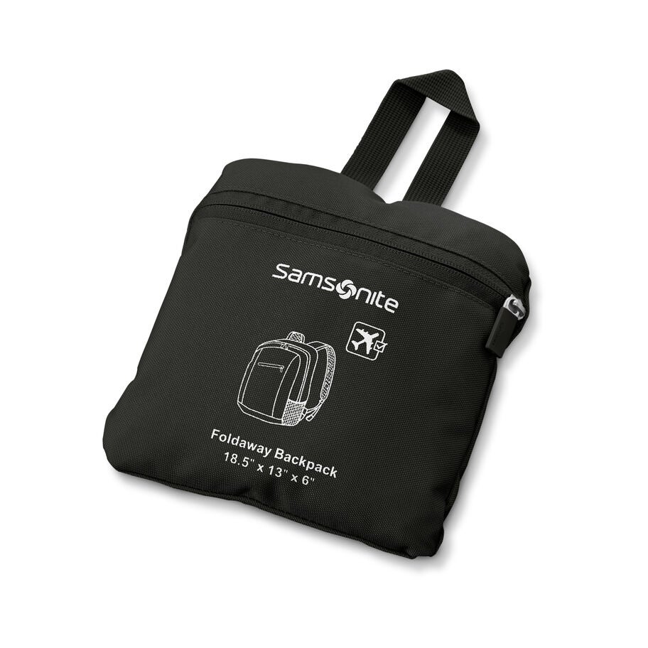 Foldaway Backpack in the color Black. image number 1