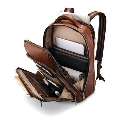 Classic Leather Backpack in the color Cognac.