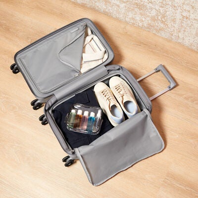 UpLIFT Hardside Carry-On Spinner in the color Phantom Black.