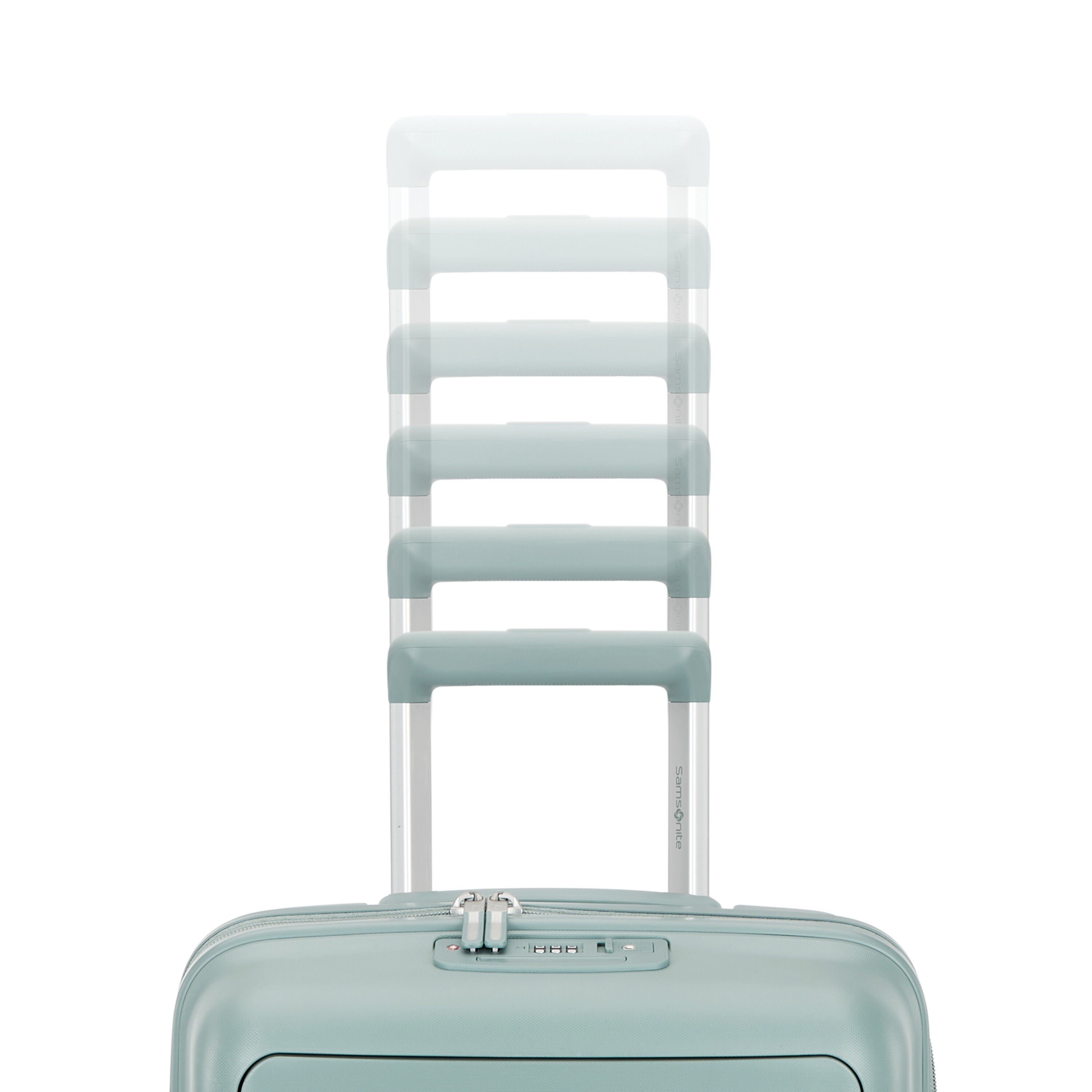 Samsonite mint green luggage discount