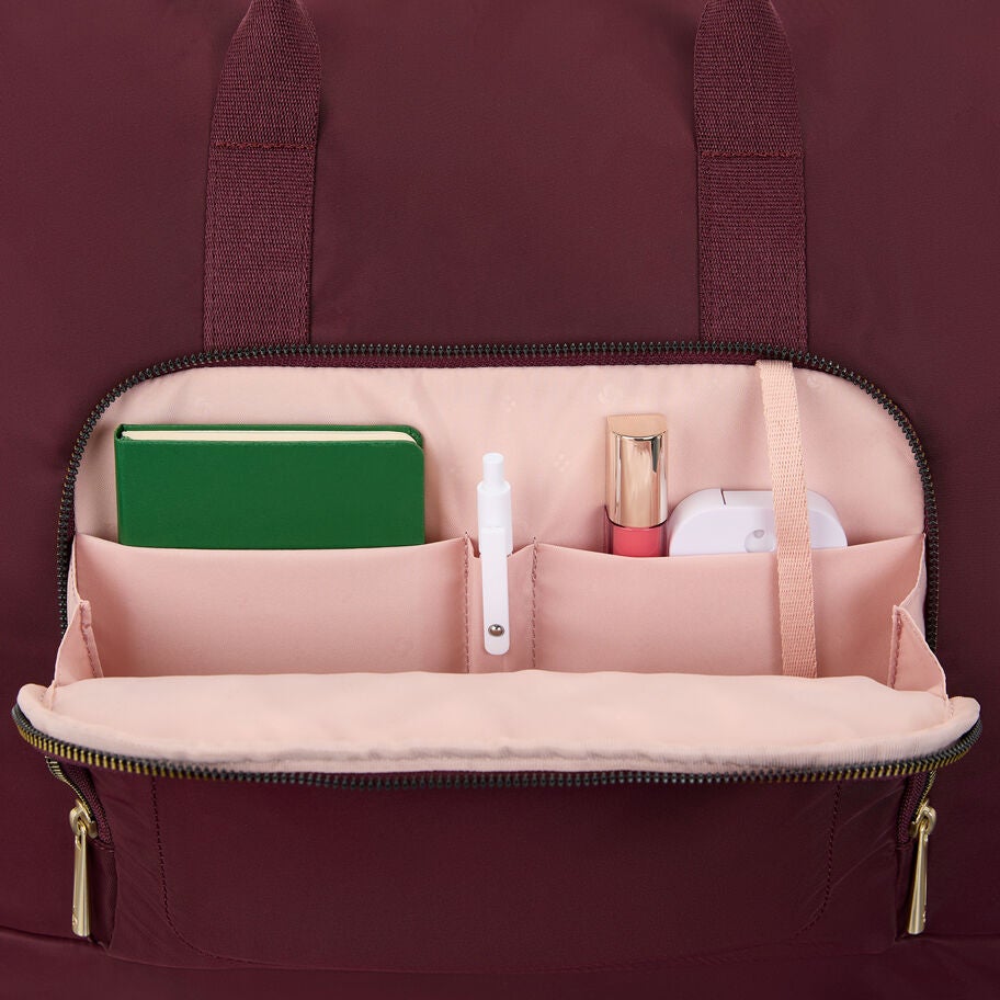 Mobile Solution 2 Duffel in the color Merlot. image number 3