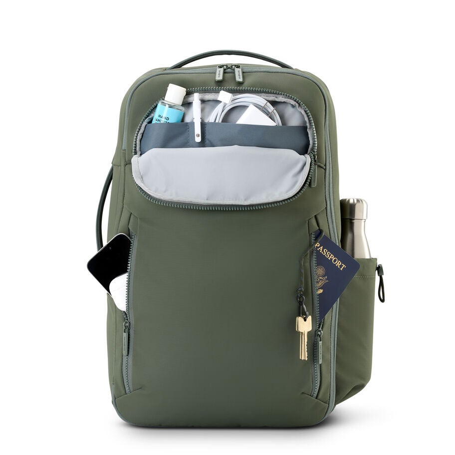Axxis Travel Backpack in the color Olive. image number 3