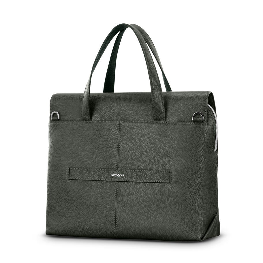 Mobile Solution 2 Leather Convertible Brief in the color Olive. image number 5
