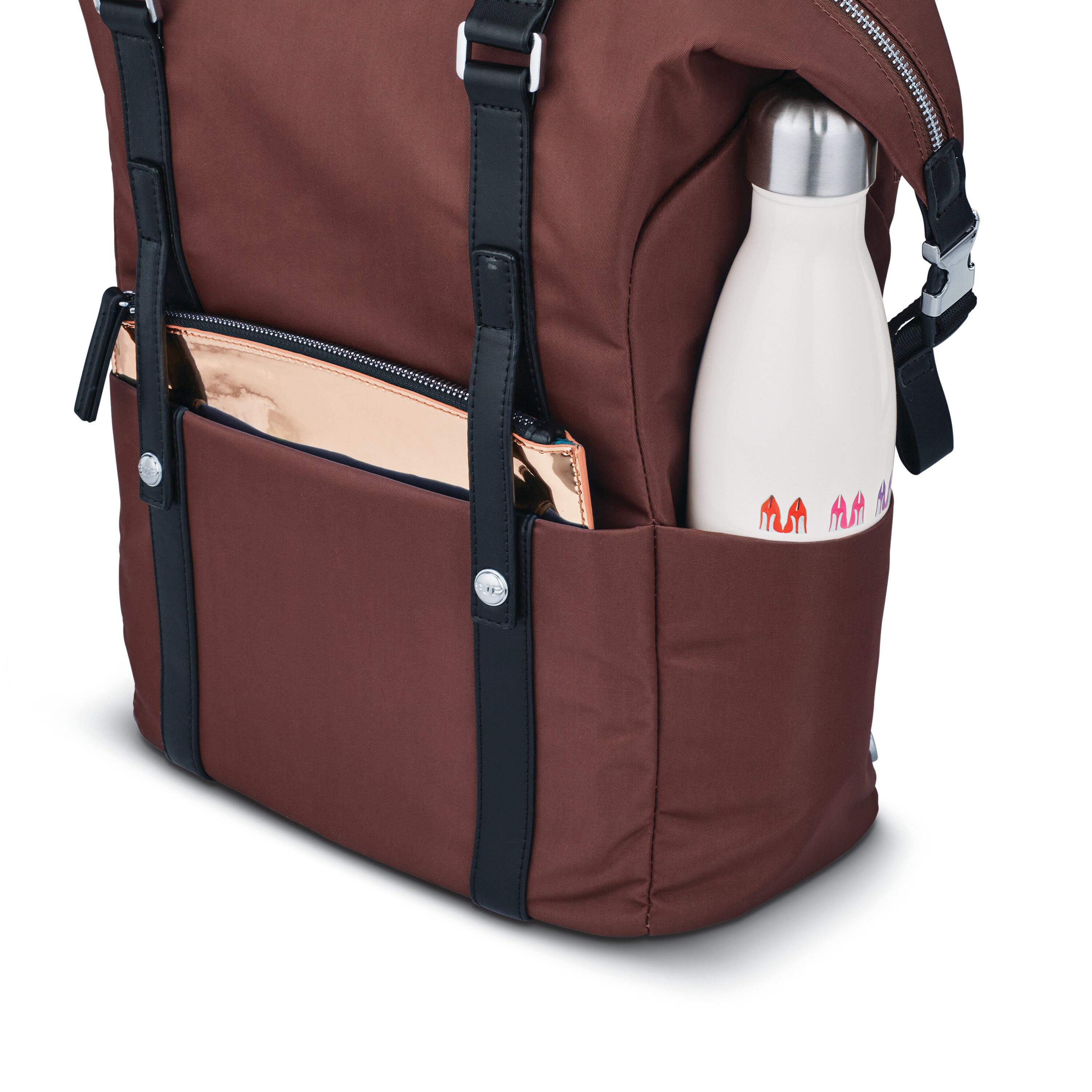 Samsonite rose gold backpack store