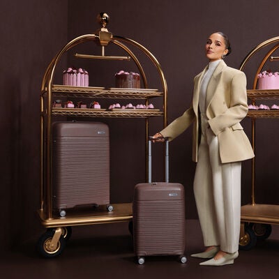 Elevation&trade; Plus Hardside Large Spinner in the color Chocolate Mauve.