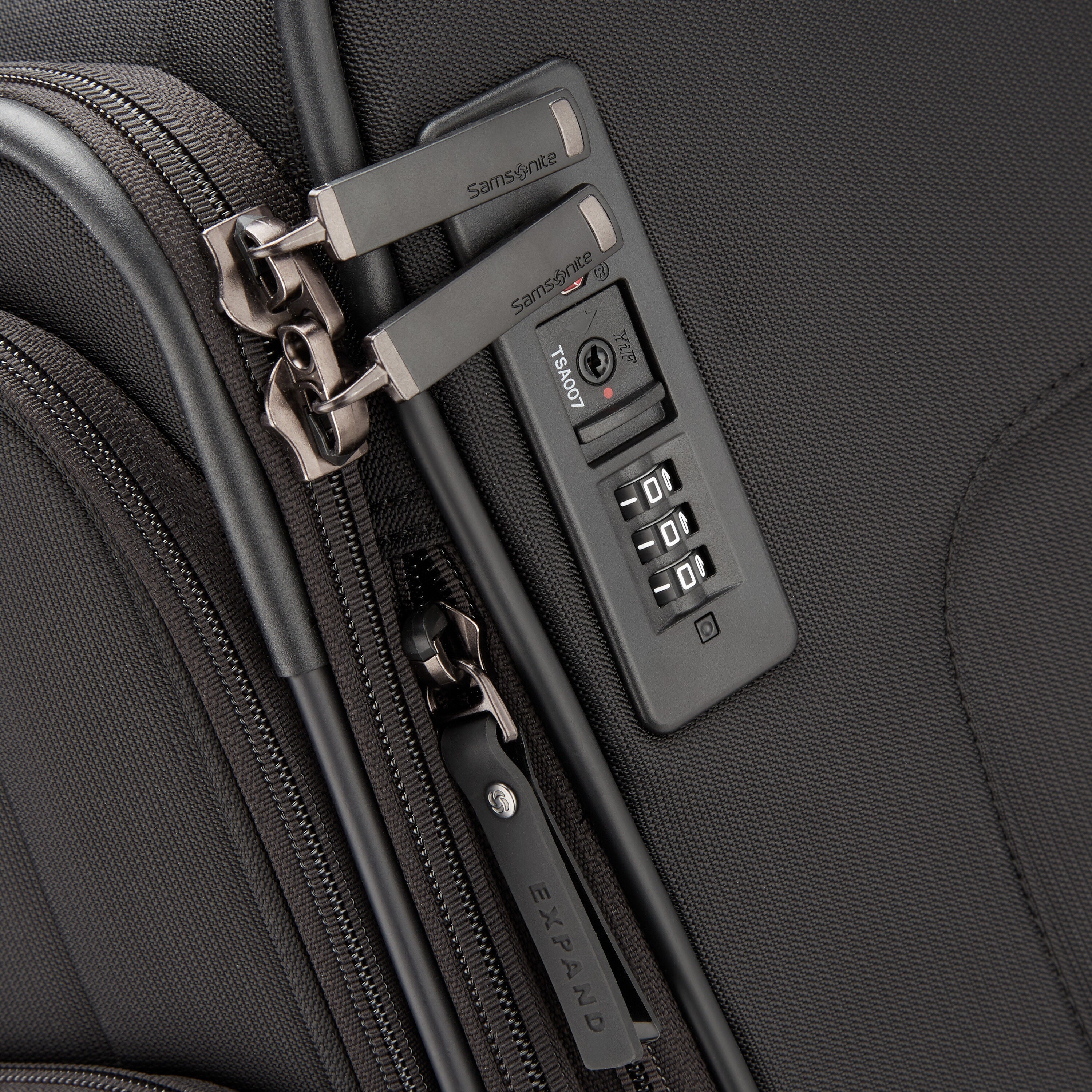Samsonite zipper lock discount
