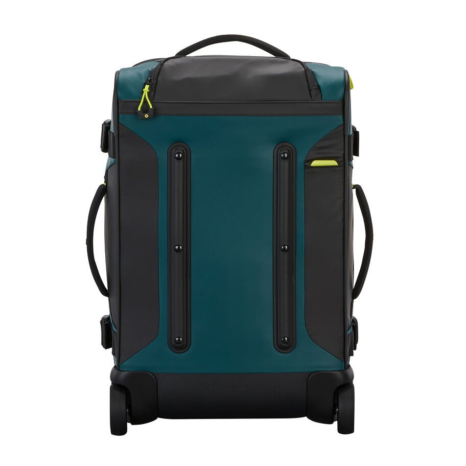 Ecodiver Carry-On Wheeled Duffel in the color Dark Teal/Lime. image number 5
