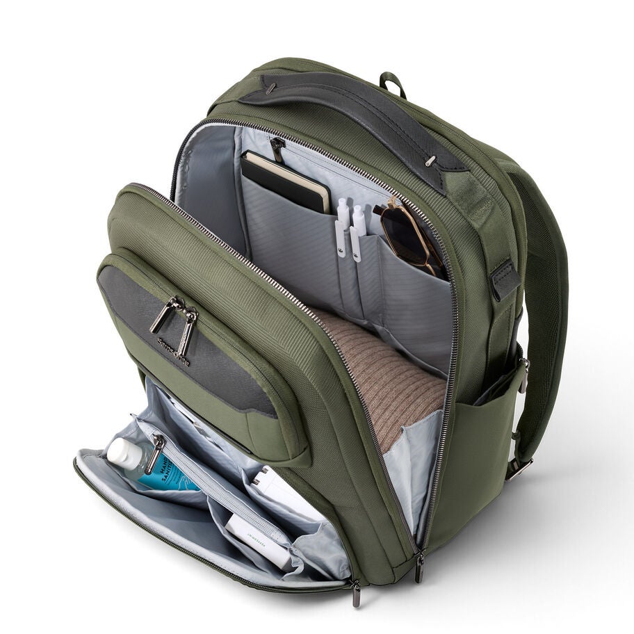 Nuroad DLX Standard Backpack in the color Olive. image number 1