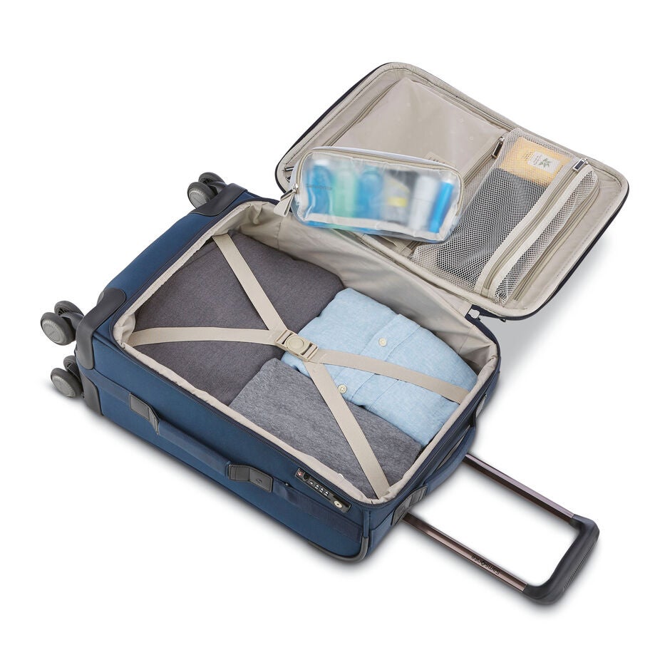 NuRoad Carry-On Spinner in the color Navy/Gunmetal. image number 1