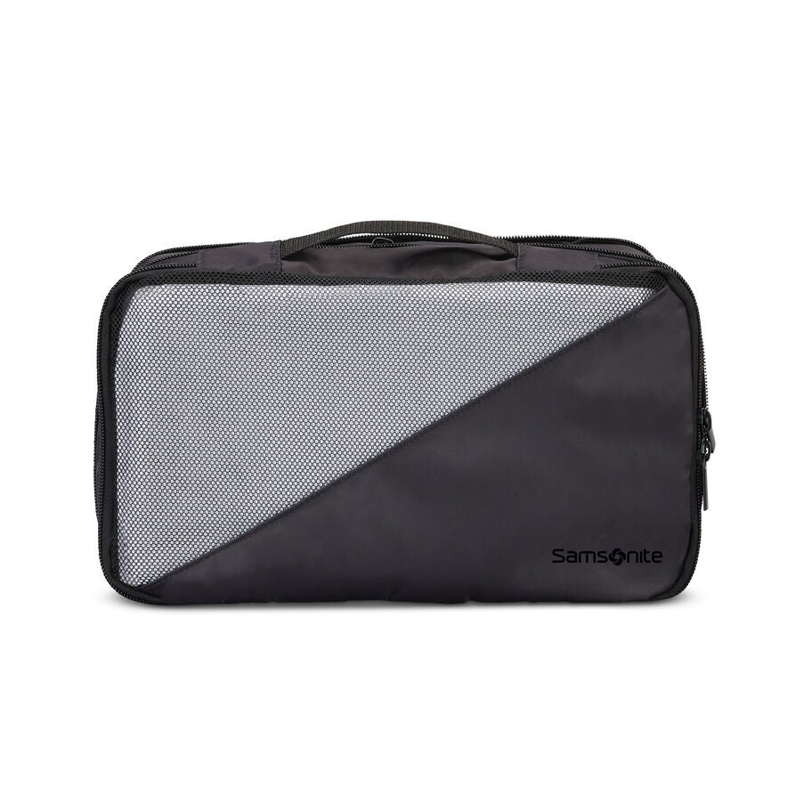 3 Piece Compression Packing Cubes in the color Black. image number 4