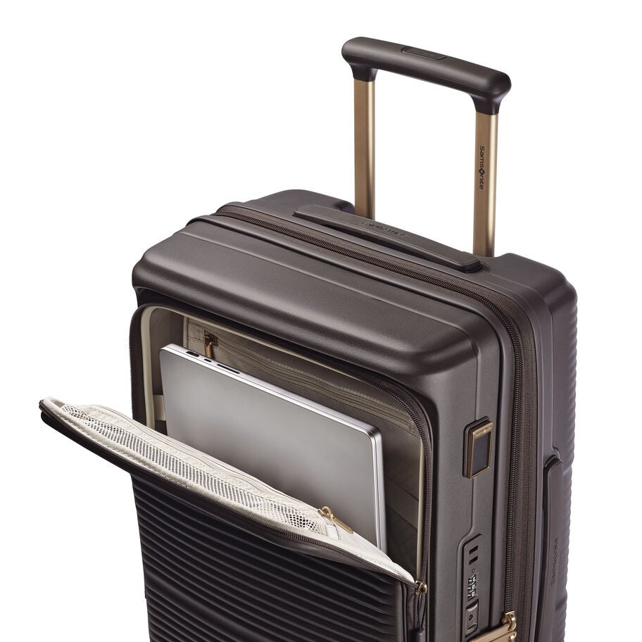 Paralux Global Carry-On Spinner in the color Coffee Bean. image number 3