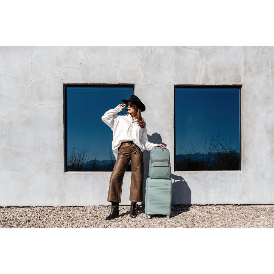 Elevation&trade; Plus Hardside Carry-On in the color Cypress Green. image number 7