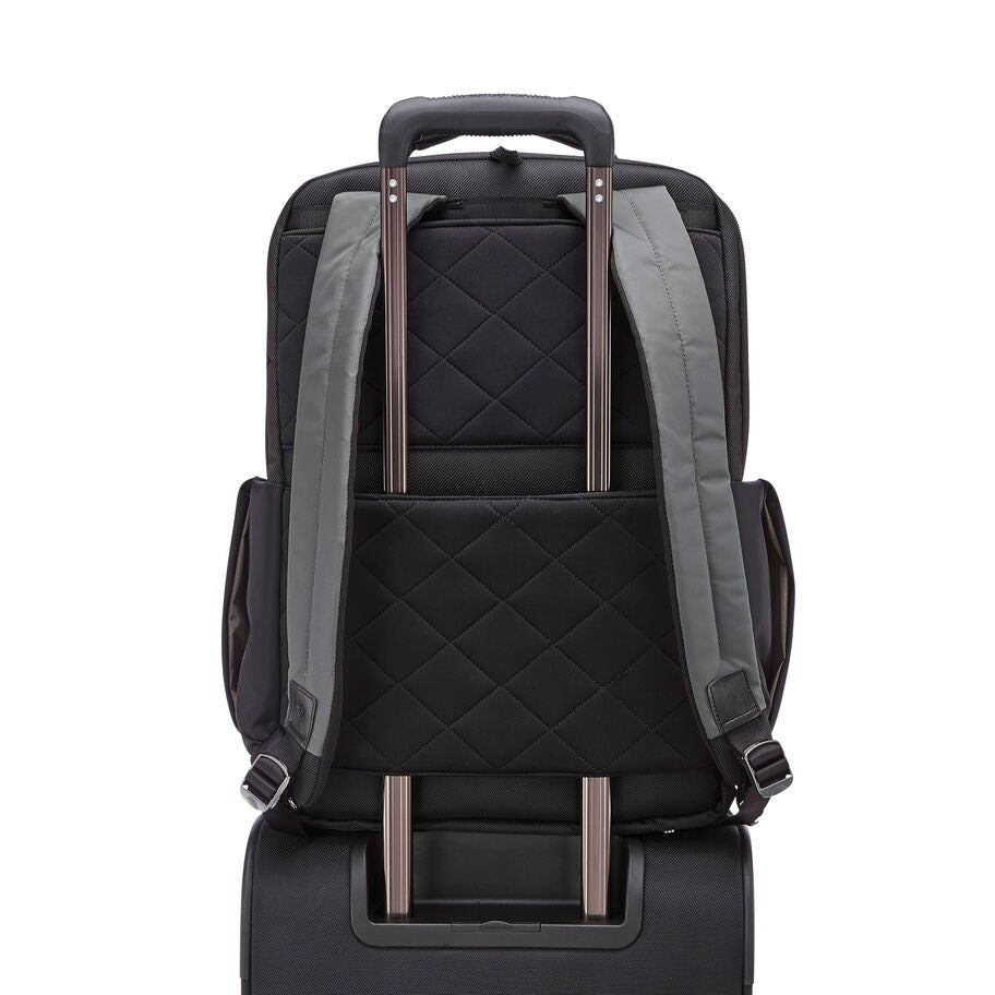 NuRoad 17.3" Convertible Backpack in the color Grey/Black. image number 8