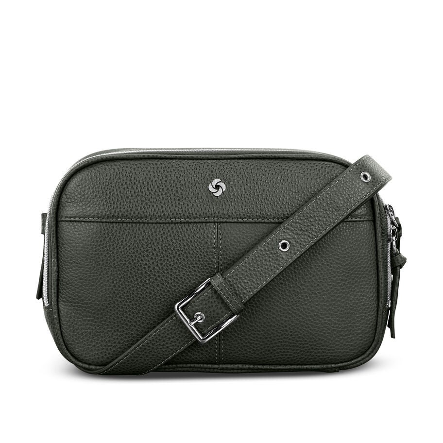 Mobile Solution 2 Leather Crossbody in the color Olive. image number 0