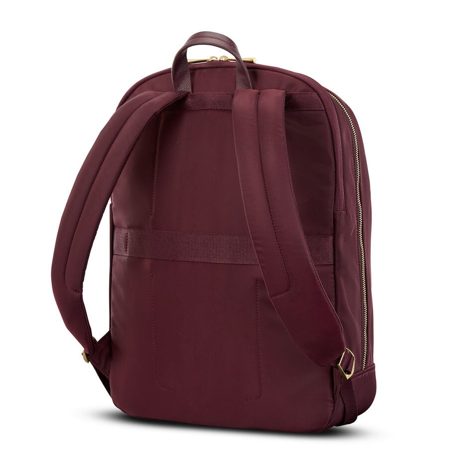 Mobile Solution 2 Essential Backpack in the color Merlot. image number 5