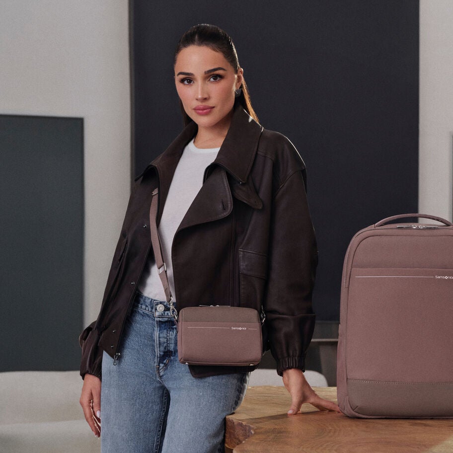 Better Than Basic RFID Crossbody in the color Chocolate Mauve. image number 1
