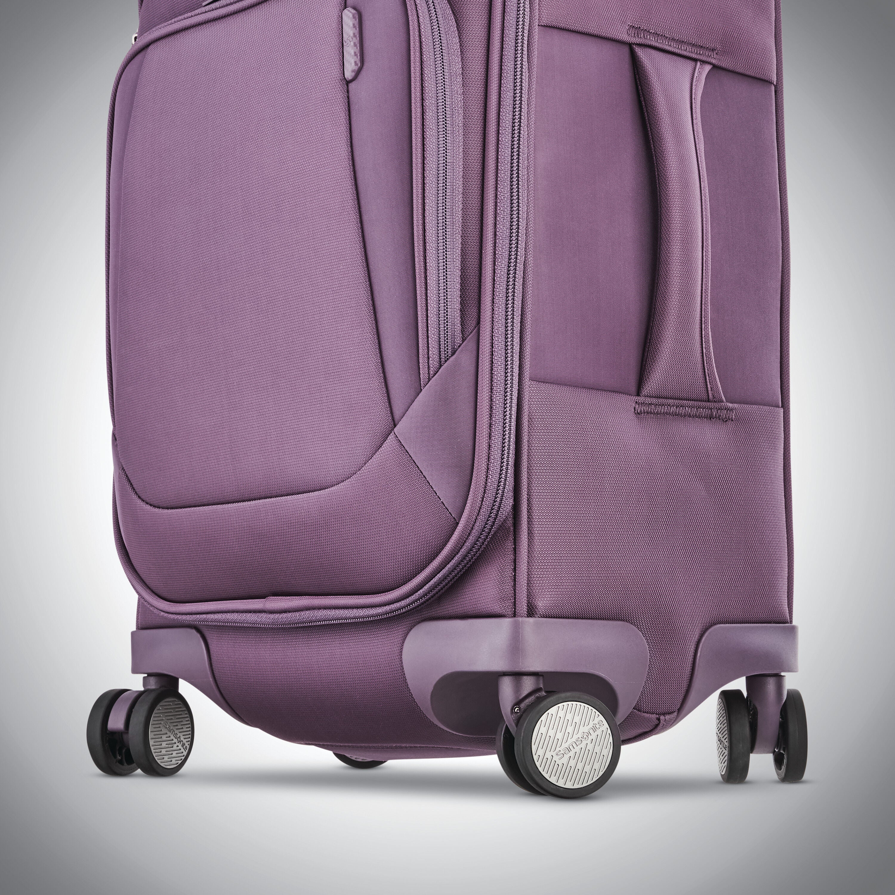 Purple samsonite luggage spinners clearance