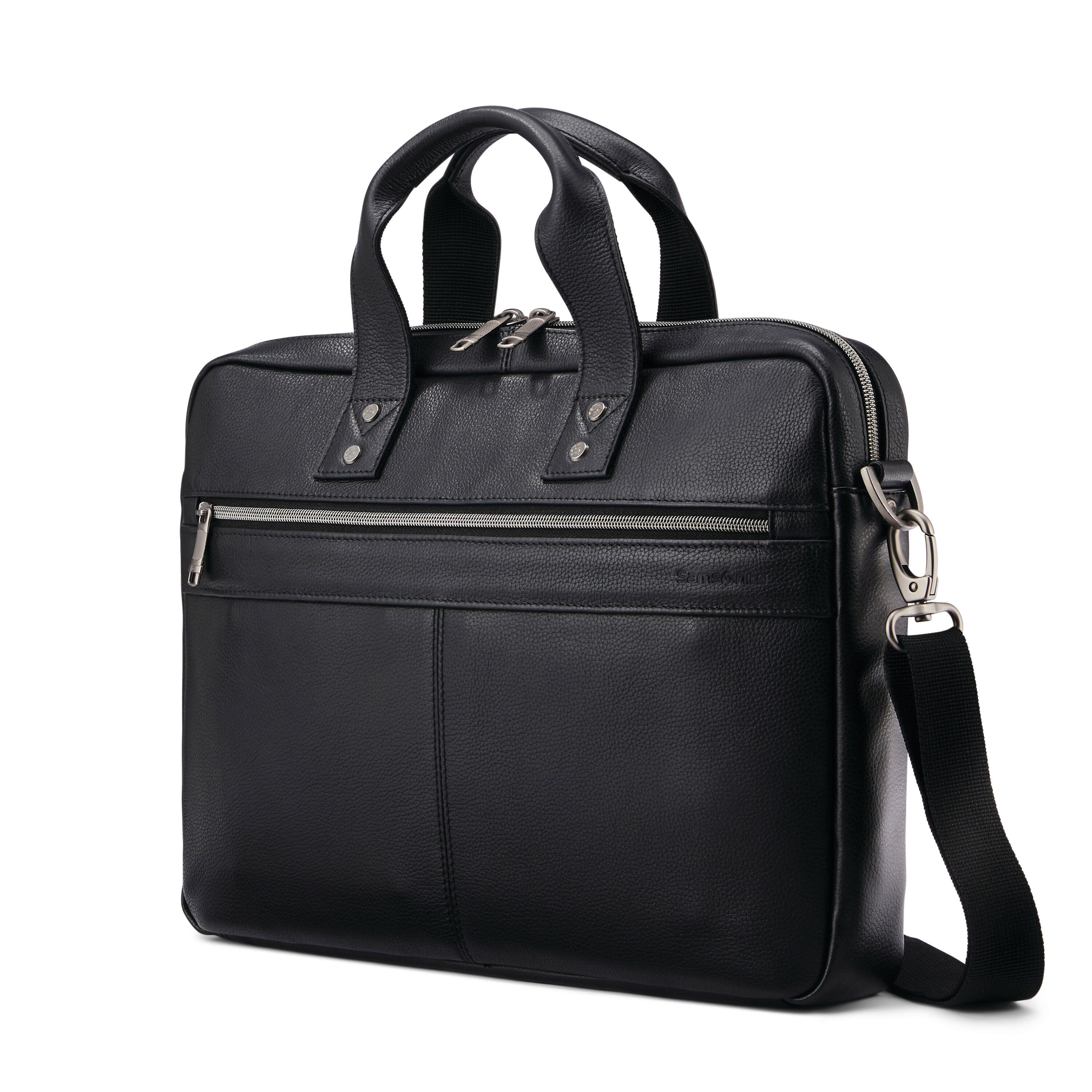 Samsonite mens leather classic flap briefcase 2025