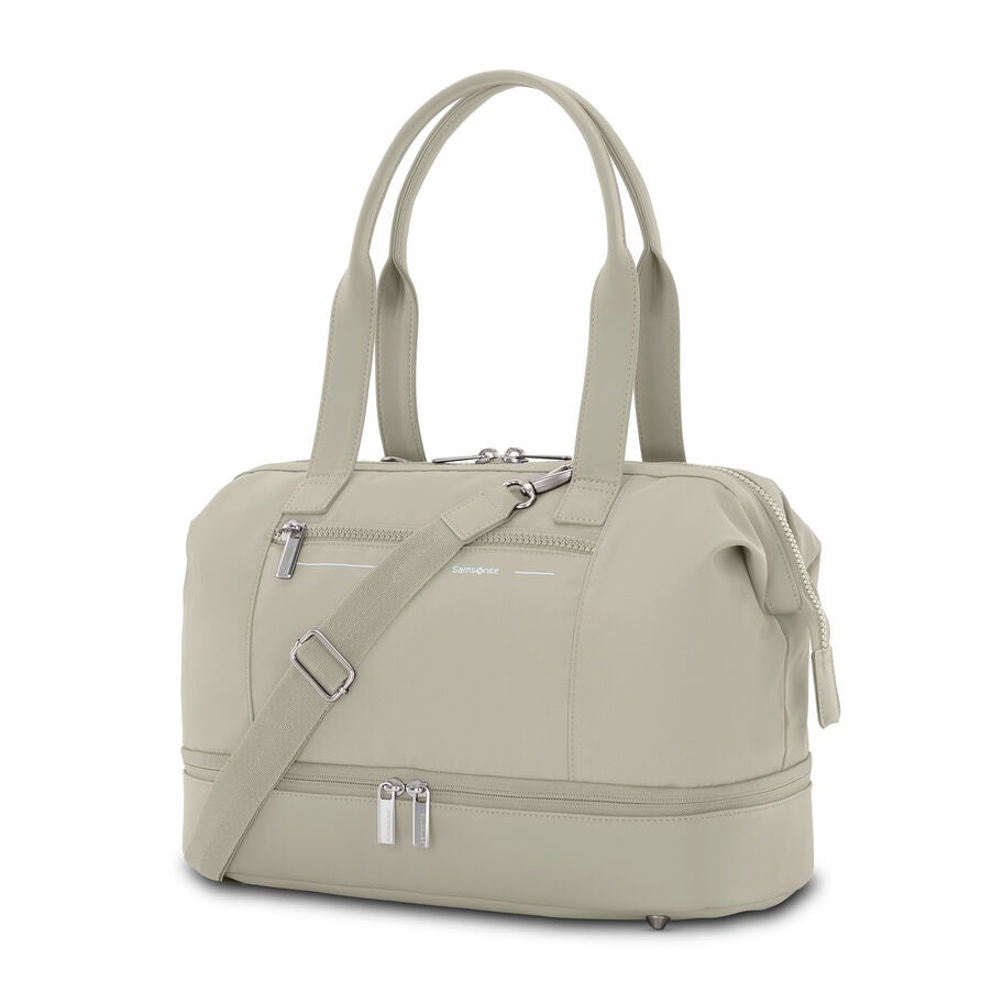 Better Than Basic Mini Weekender in the color LIMESTONE GREY. image number 0