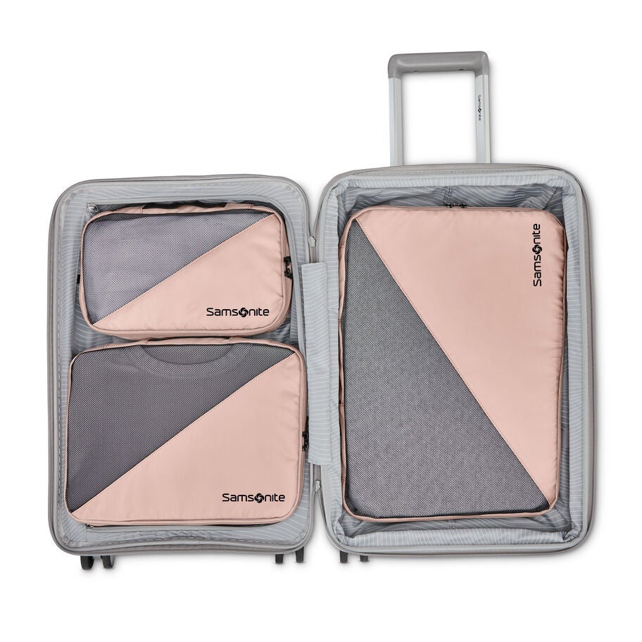 3 Piece Compression Packing Cubes in the color Dusty Rose. image number 1