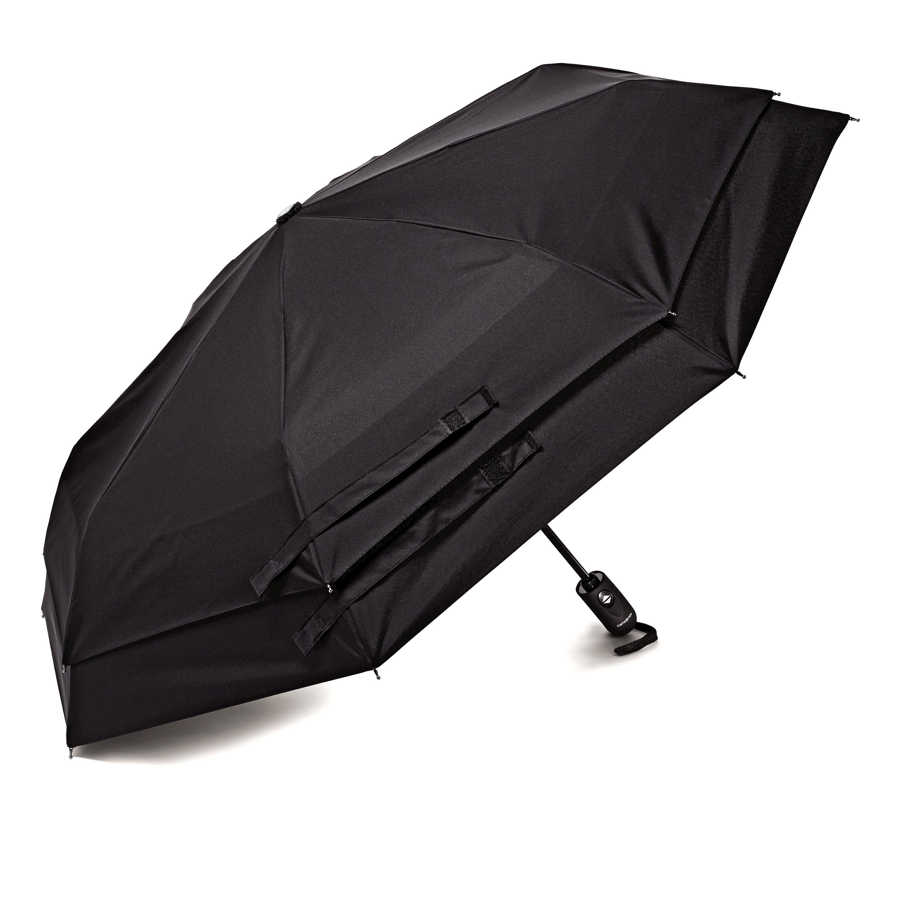 Windguard Auto Open/Close Umbrella in the color Black. image number 1