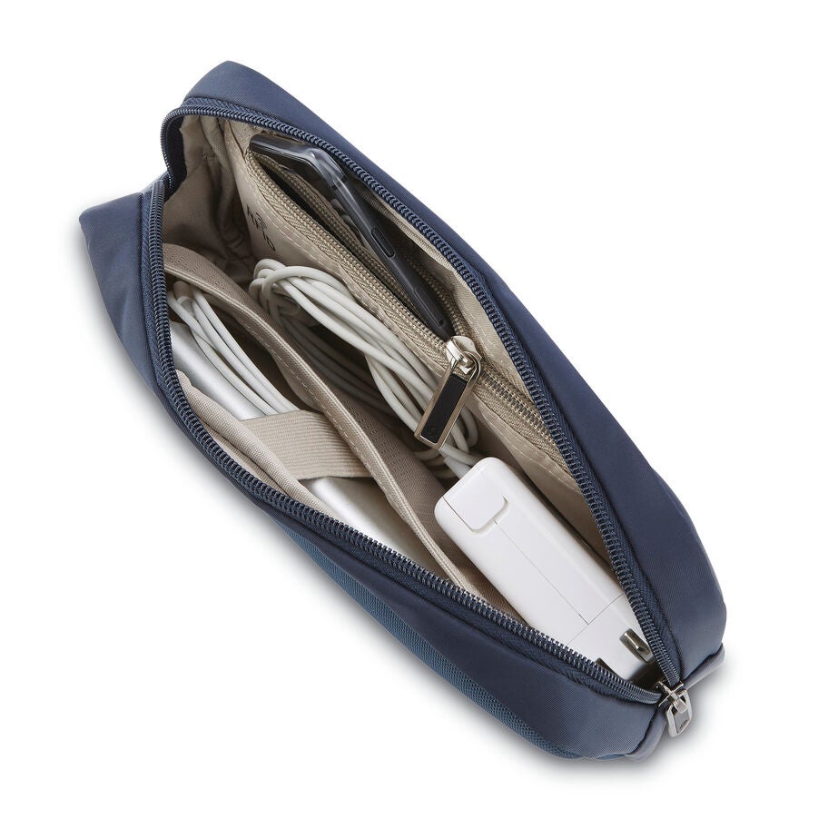 NuRoad 17.3" Convertible Backpack in the color Navy/Gunmetal. image number 5