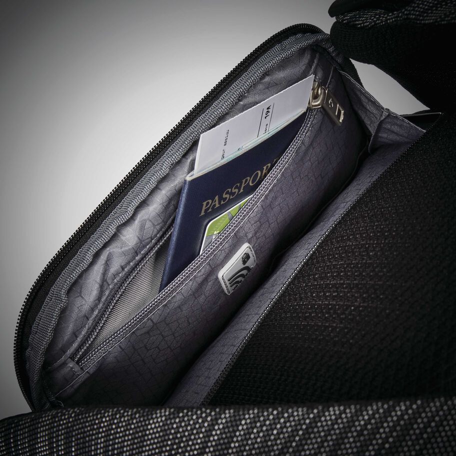 SXK Slim Backpack in the color Black/Silver. image number 7