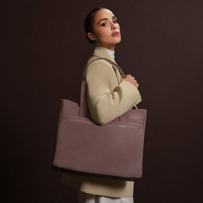Better Than Basic Tote in the color Chocolate Mauve.