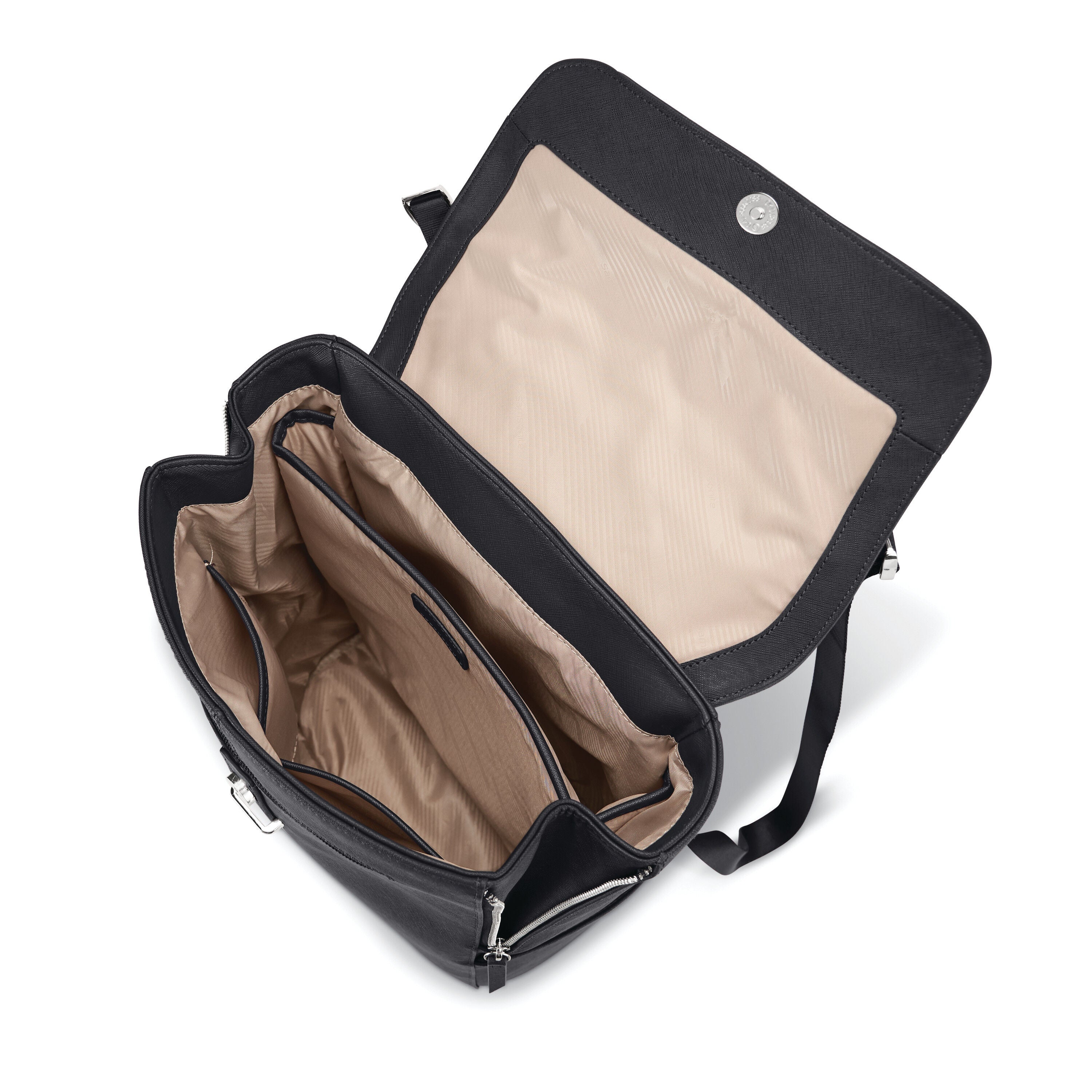 Women's Executive Leather Flap Backpack Port