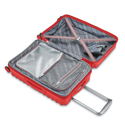 Voltage DLX Global Carry-On Spinner in the color Chili Red.