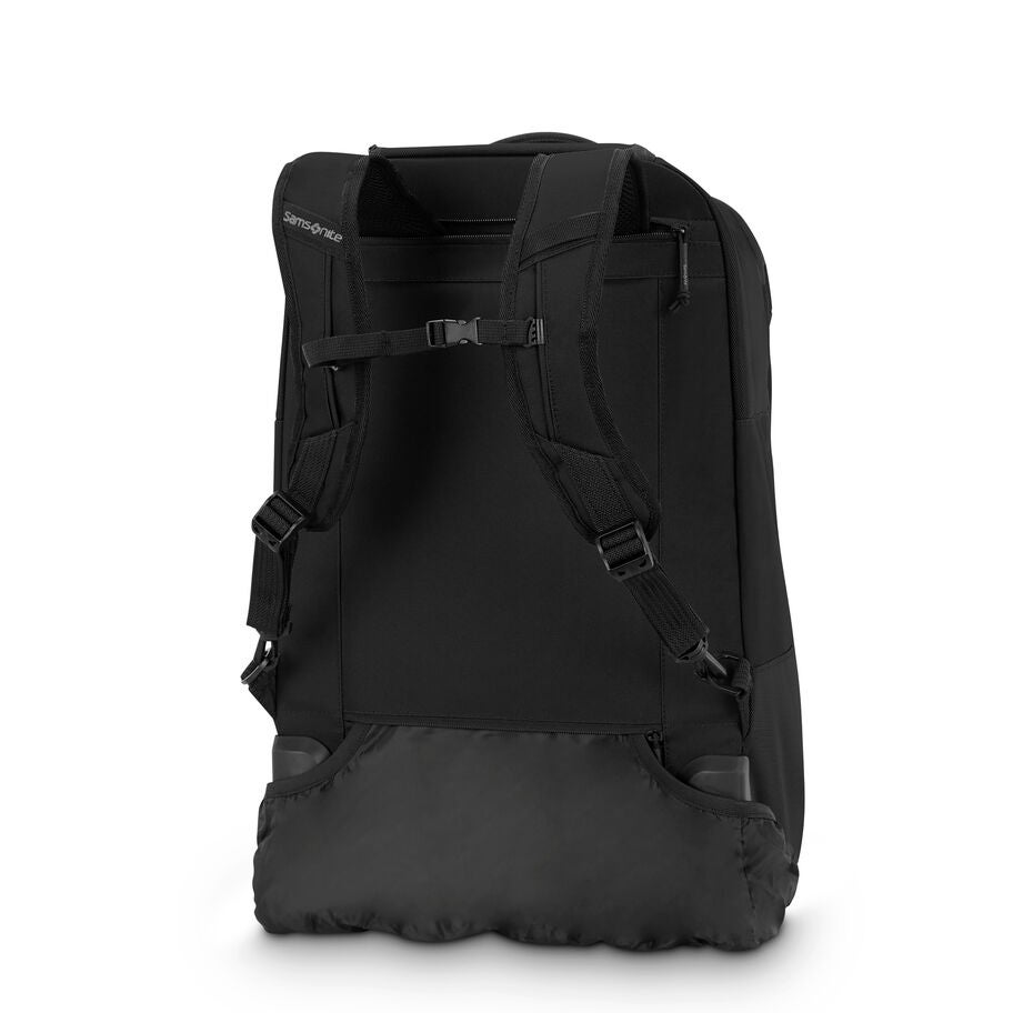 Detour Convertible Wheeled Hybrid Backpack in the color New Black. image number 6