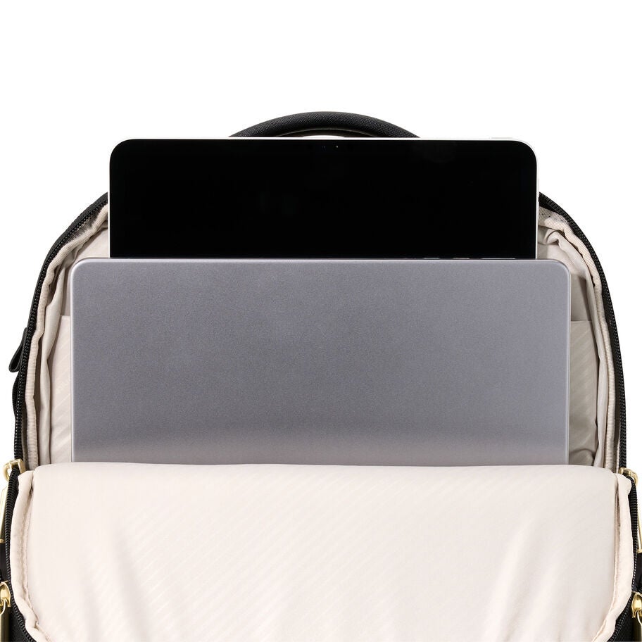 Nuroad DLX Standard Backpack in the color Black/Gold. image number 3