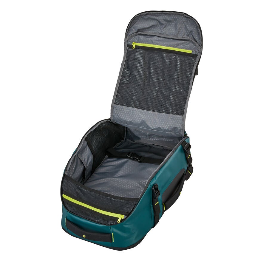 Ecodiver Travel Backpack in the color Dark Teal/Lime. image number 1