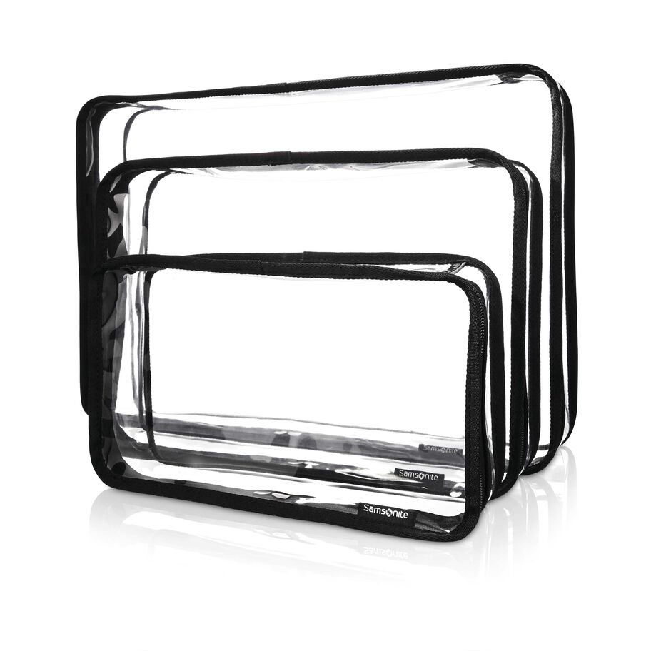 Clear Toiletry Bag - PVC Makeup Bag - Large Transparent Cosmetic Travel  Case - See Through Packing Cube with Handle - Clear Bag with Zipper -  Plastic