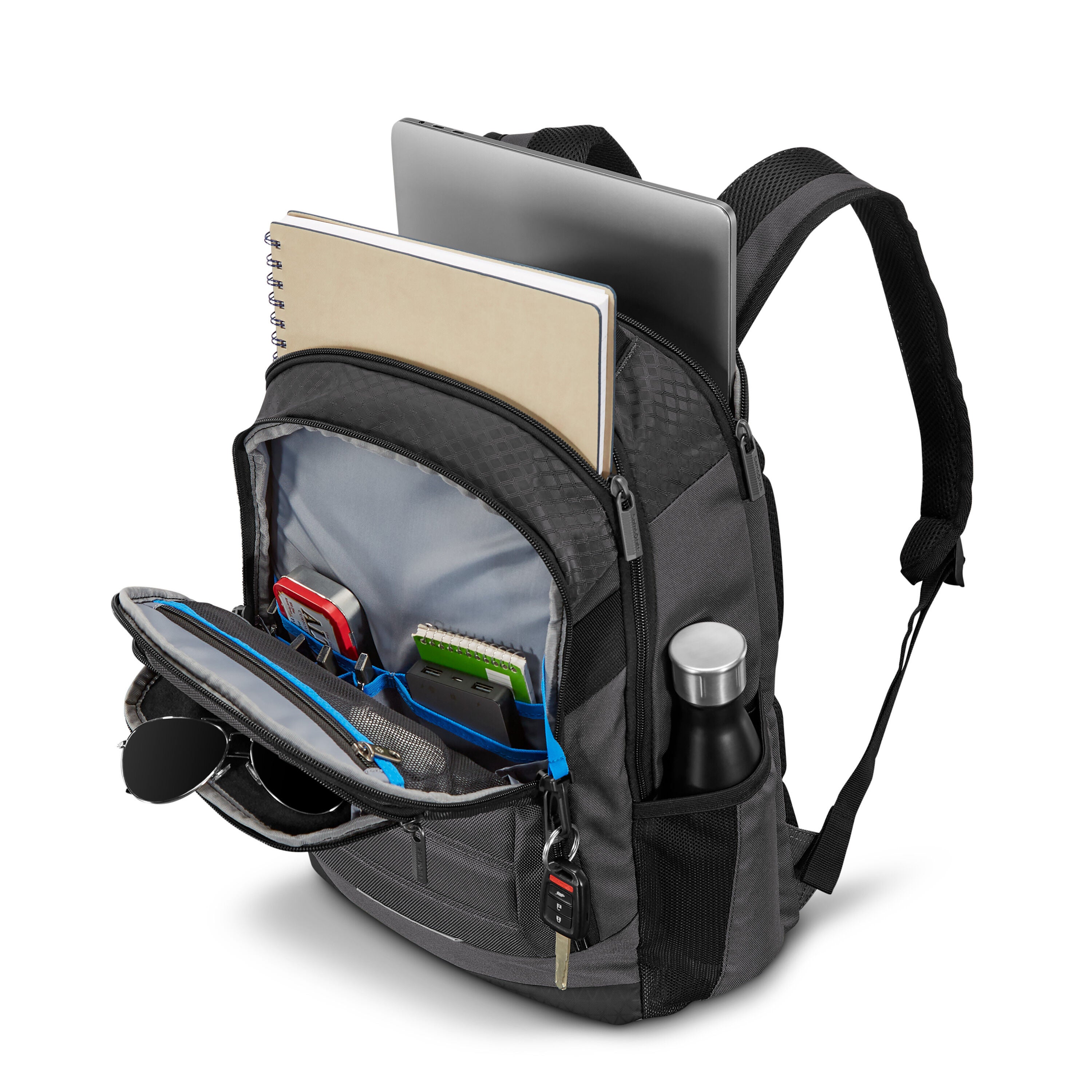 backpack with side laptop compartment 17.3 Inch Insulated Backpacks Cooler Compartment,TSA Large School Backpack Lunch Box for Teens Boys,Anti-Theft Work Business Bookbag,College Computer Backpack for Men Women : Electronics Stands upright On the Go II Backpack