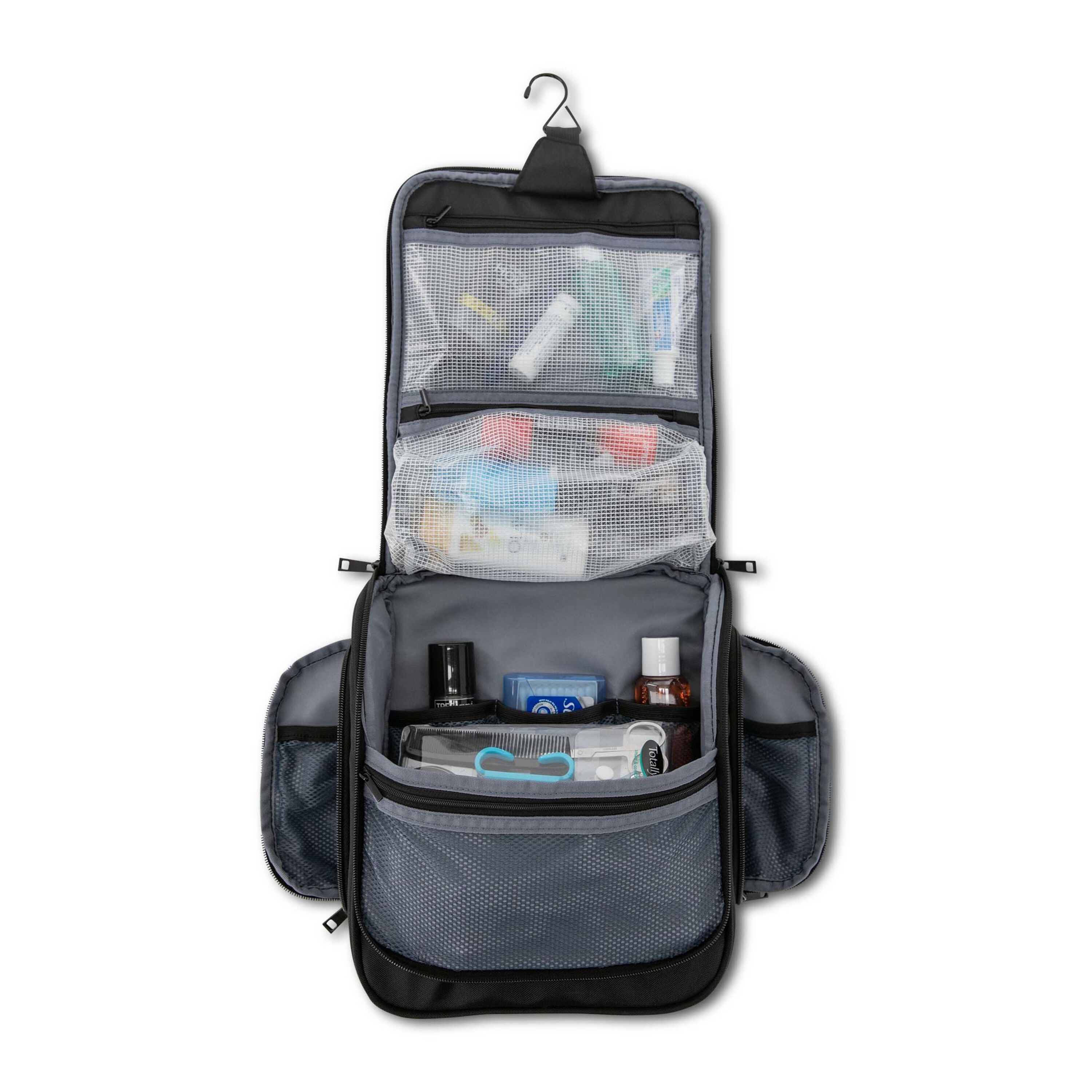 hanging travel toiletry bag Medium Foldable Features Super Toiletry Bag 3 Piece Set: