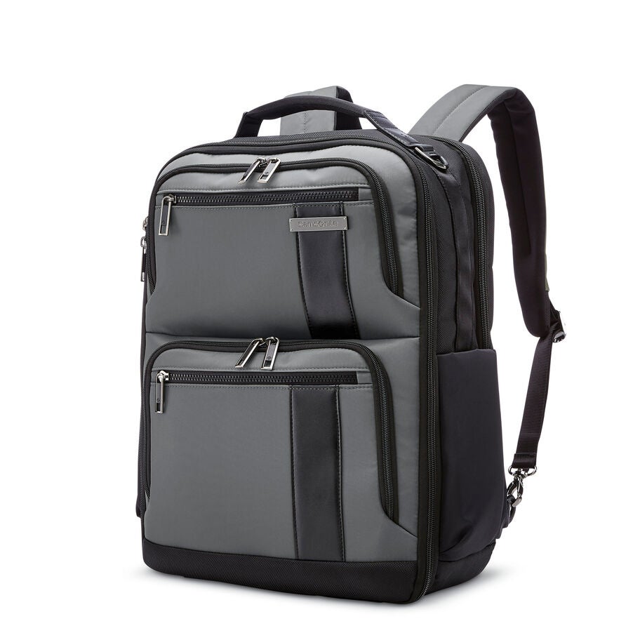 NuRoad 17.3" Convertible Backpack in the color Grey/Black. image number 0