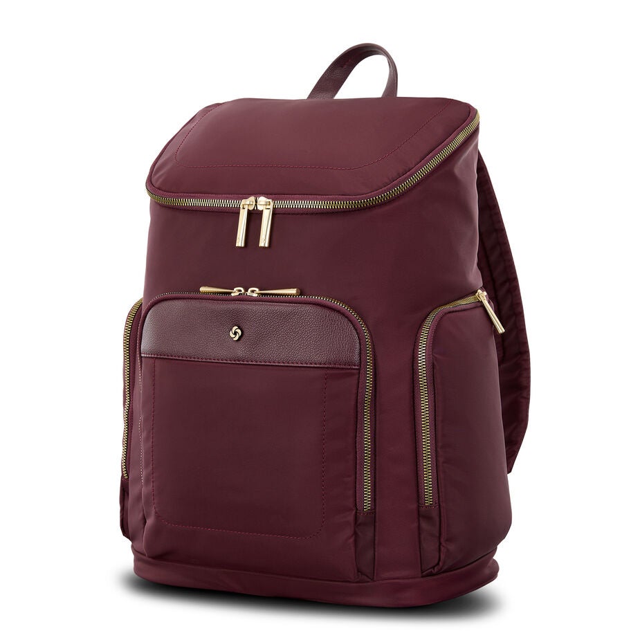 Mobile Solution 2 Deluxe Backpack in the color Merlot. image number 0