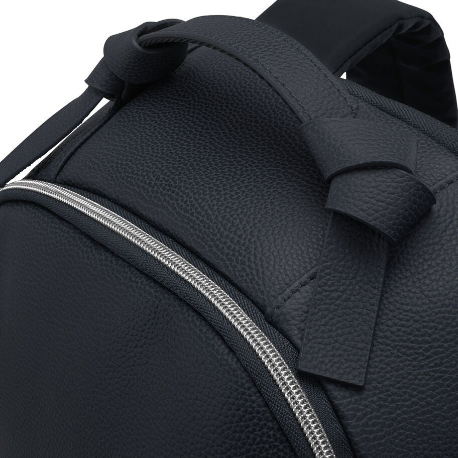 Women's Everyday Leather Backpack in the color Navy. image number 4