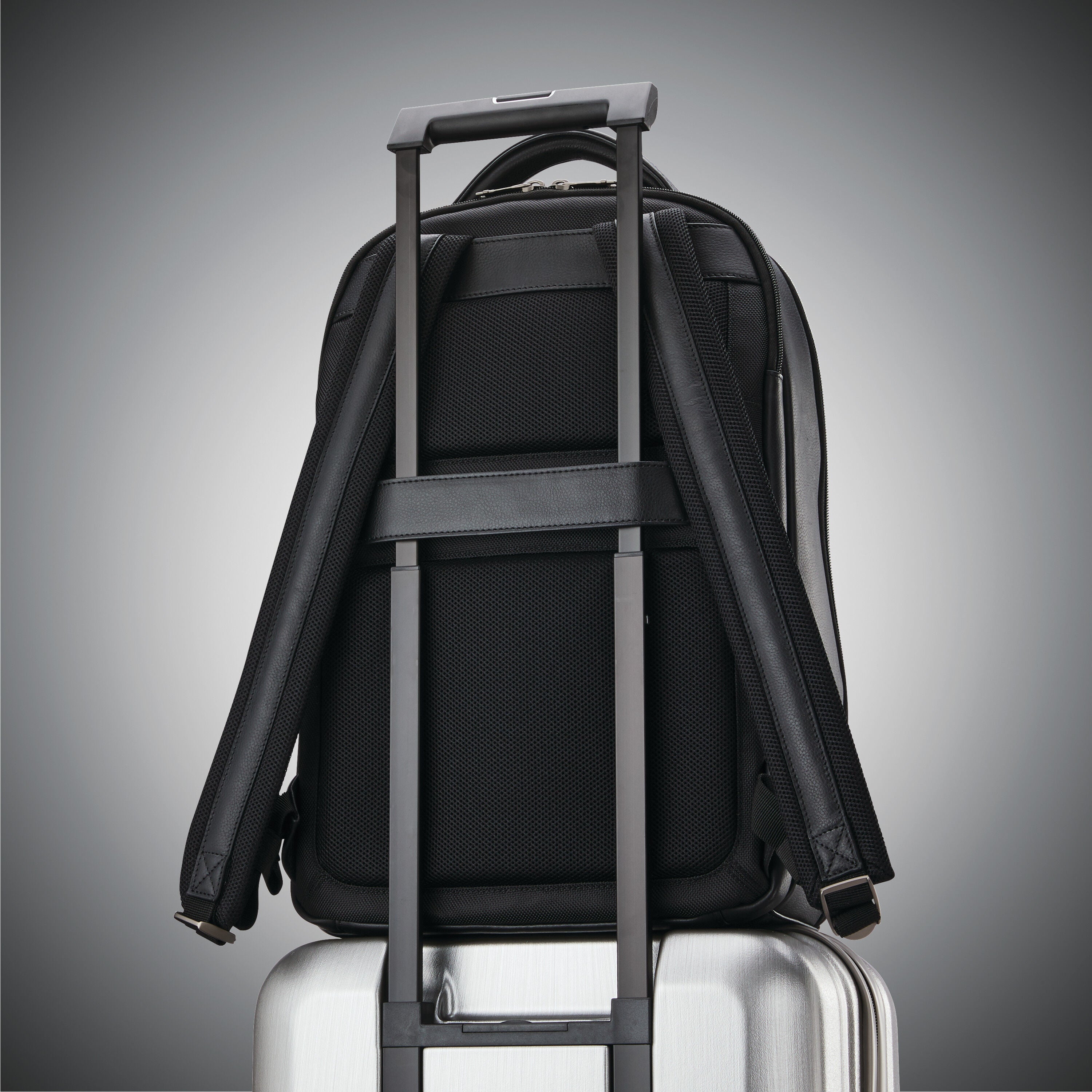 Samsonite mens leather 1910 heritage backpack best sale